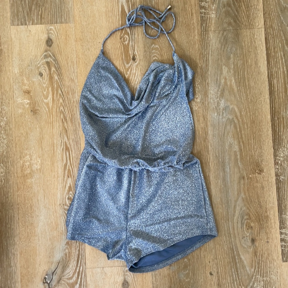 By The Way Silver Romper - Picture 2 of 4